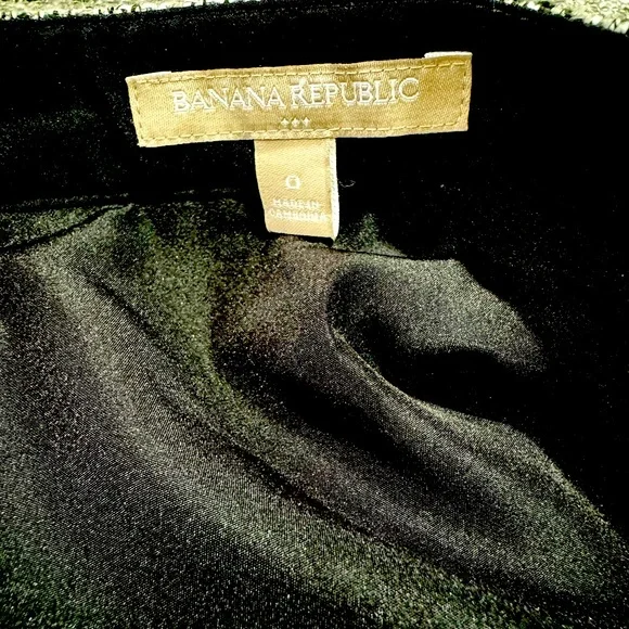 Banana Republic Grey Tweed Diagonal Zip Mini Skirt Size 0 - Picture 8 of 10